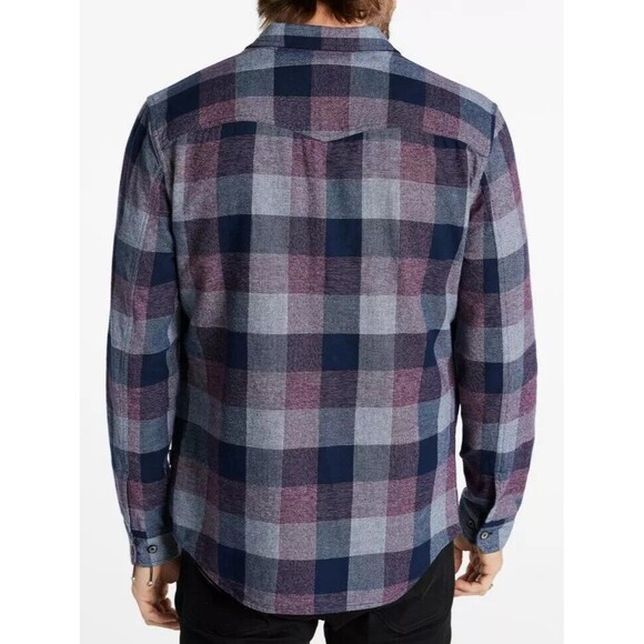 John Varvatos Dale Shirt Woven Cotton Long Sleeve Button Checkered Pristine XL - Picture 11 of 11